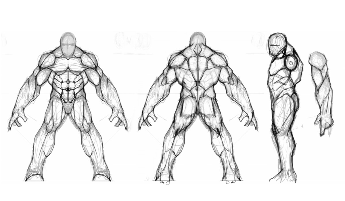 MadGamerStudios's tweet photo. Some of you may have noticed... but this guy is not human... #Ouroboros #gamedev #sketch #anatomy #alien #nothuman #whatisthis #ripped #fit https://t.co/cgqXhtIqYP
