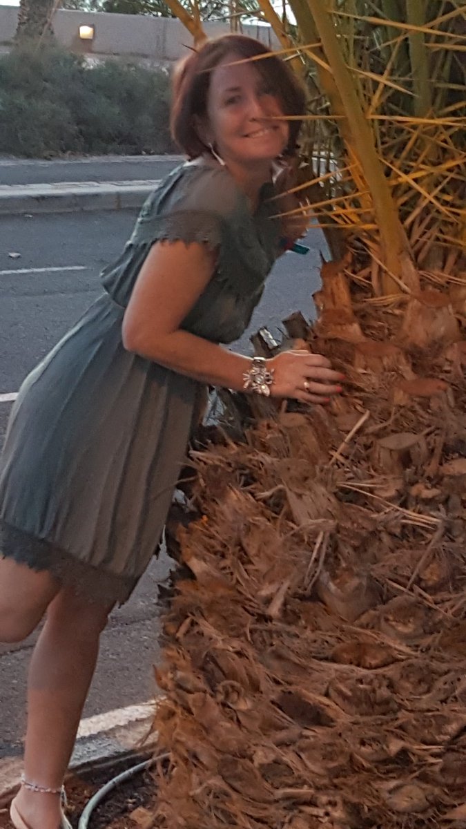 fulhambabe's tweet photo. Eve stroll  #hugapalmtree😀😀 https://t.co/JBDVV2zRp0