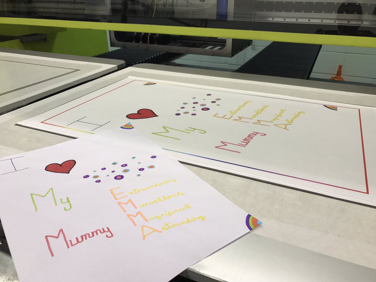 We absolutely love printing Mother's Day tea towels here at Stuart Morris for children to give to their Mums on the special day!