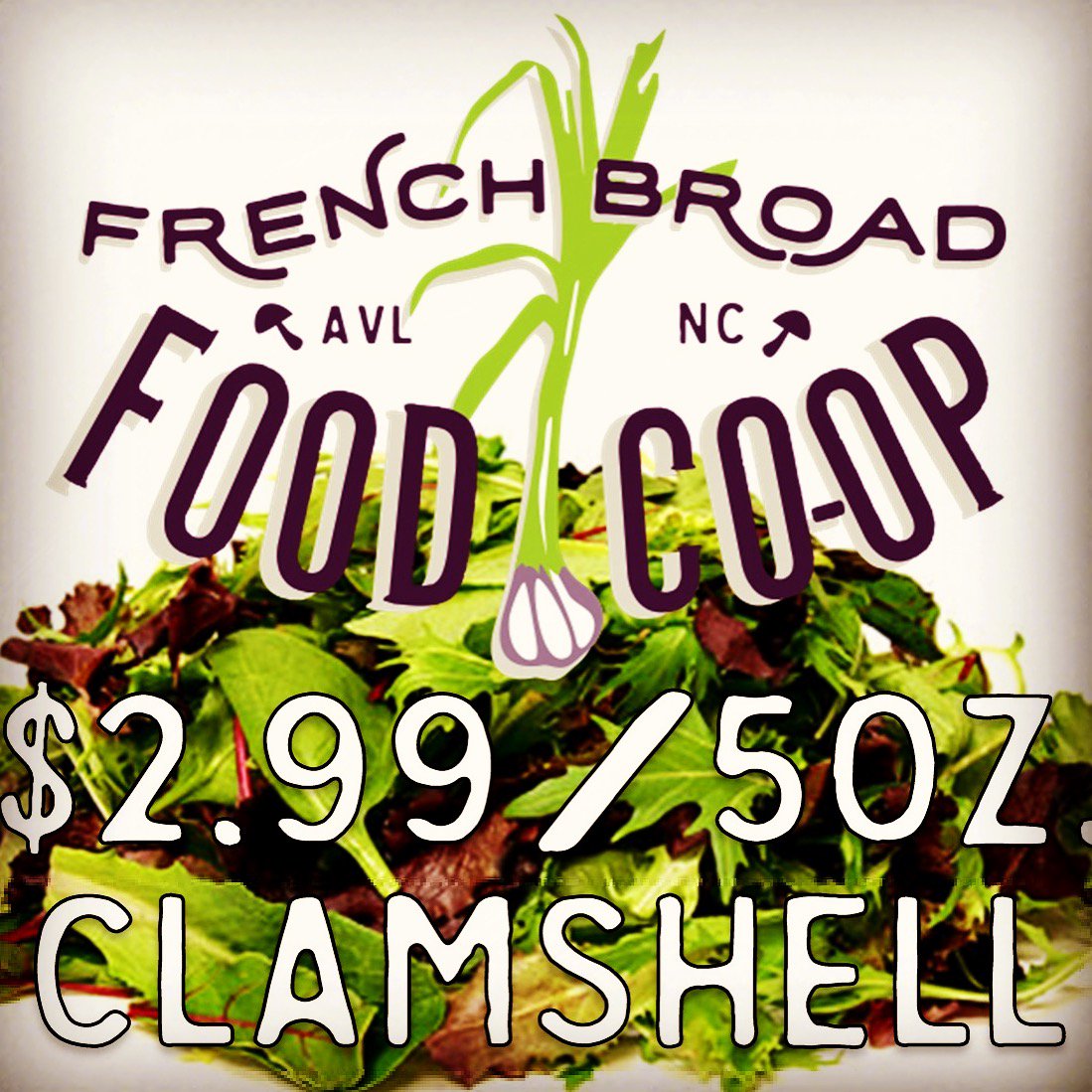 FrenchBroadCoop's tweet photo. ALL SALAD MIXES $2.99 through Wednesday!!!
#coopsrock #avleats #avleat #avllove #avllife #avllocal #avlfood #avlfoodie #avlfoodies #avlnews https://t.co/soJTPLZiPX