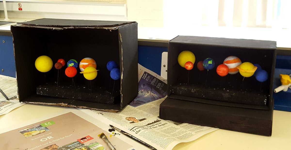 Year 7s have had a fantastic time over the last week at Science Club making their impressive model solar systems for #BSW17