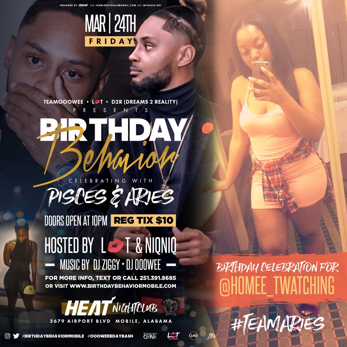 TeamOooWee's tweet photo. CATCH @Homee_Twatching CELEBRATING HER BDAY THIS FRIDAY #BIRTHDAYBEHAVIORMOBILE @ 🔥CLUB HEAT🔥TICKETS ON SALE NOW https://t.co/pgsyWGZK5d https://t.co/r36y20wtGV