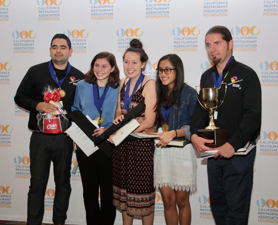 WmBender's tweet photo. #CRAF Winner of @BJsRestaurants #Management Cup is: Orange County School of the Arts. Teacher Daniel Mattos. #CaProStartCup @CalRestaurants https://t.co/A3yy40AjPi