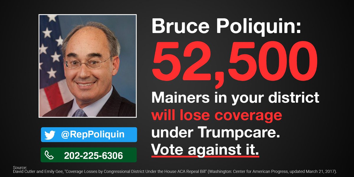 Social_CC's tweet photo. .@RepPoliquin, 52,500 of your constituents would lose coverage under Trumpcare. Oppose it! #ResistTrumpcare https://t.co/BsjLVGwquN