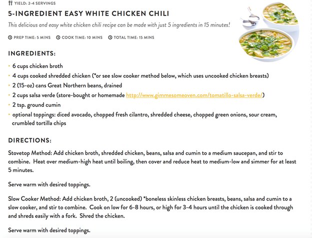 CNSathlete's tweet photo. #March is #National_Nutrition_Month! Today’s #recipe is this #delicious Easy 5-#Ingredient White #Chicken #chili. Check the recipe below! https://t.co/QlbPWOcGJ5
