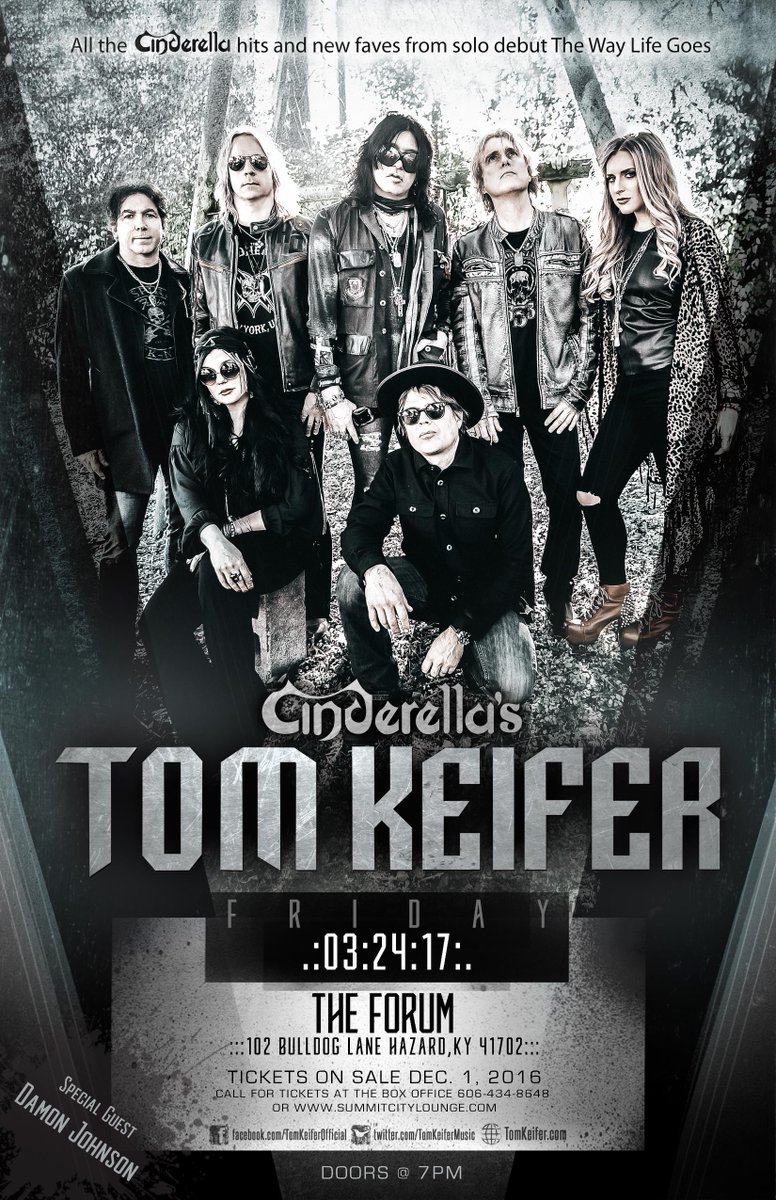 SummitCityKY's tweet photo. @TomKeiferMusic @DamonJOfficial rolling into The Forum in Hazard,Ky this Friday night March-24th. Tickets remain at 606-434-8648. https://t.co/031wewOLO2