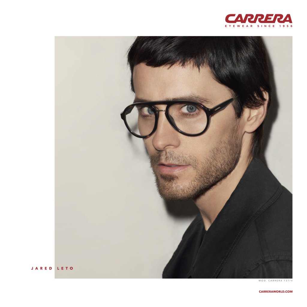 carreraworld's tweet photo. .@JaredLeto is killing it in the new Carrera campaign 
▸https://t.co/FSVg9eeYEV

 #carreraeyewear #glasses #jaredleto https://t.co/Ik0CEKNunb