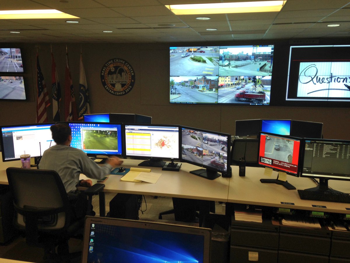 .@ChiefSLMPD talking about the next phase of the RTCC. Enhanced technology &amp; more staffing in the future will make for a safer St. Louis.