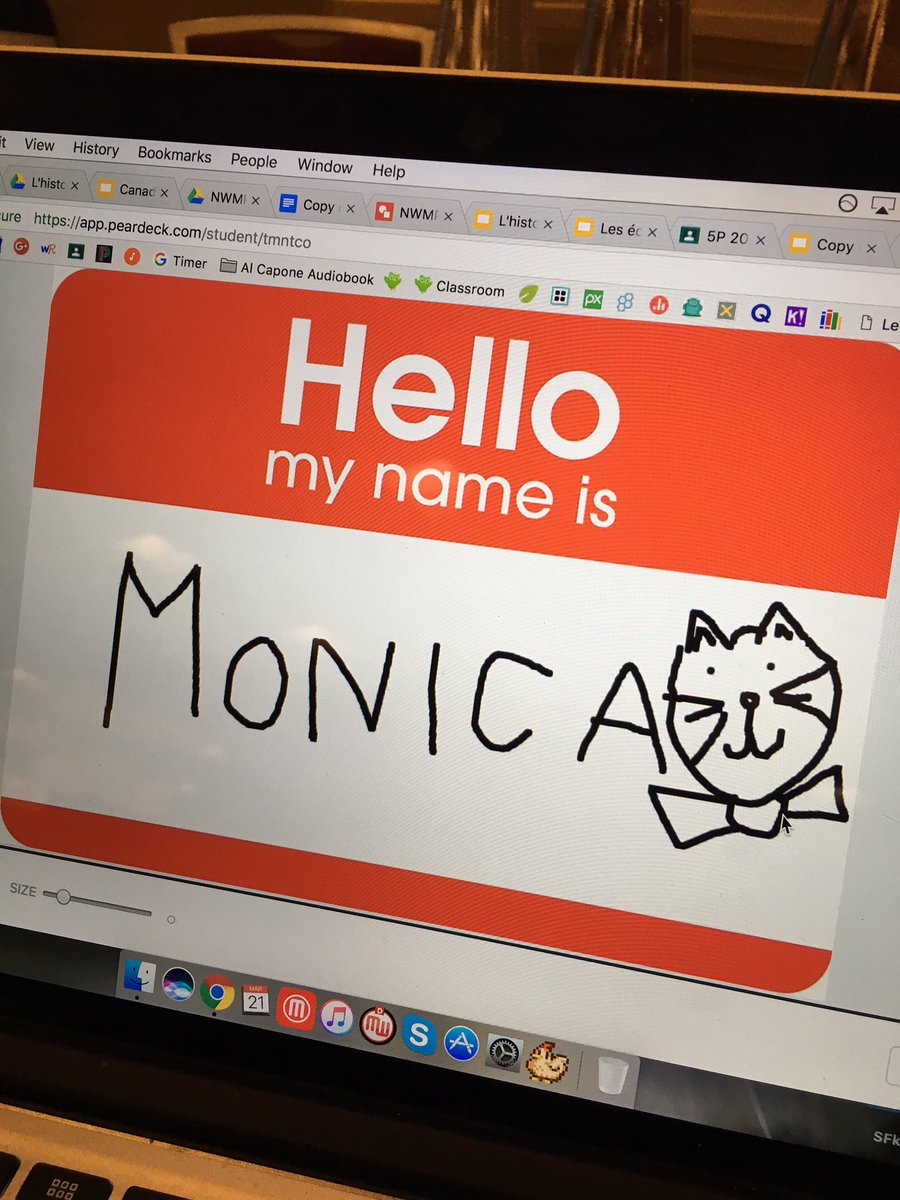 MonisiaAnna's tweet photo. Learning to use #peardeck ! #erlcpl #edtechteam #EngageYEG @MrHebertPE https://t.co/KCEbCL1oYx