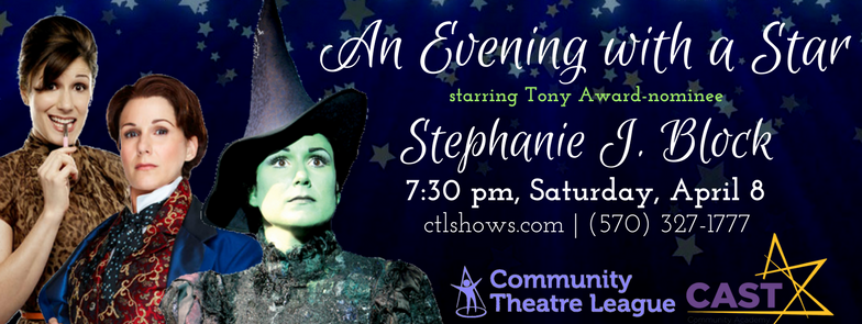 CTLShows's tweet photo. In just a few weeks, @StephanieJBlock will be LIVE here in Williamsport! Are you as excited as we are?? Tix &amp; info: https://t.co/4JnsXuOrS6 https://t.co/tDbwpSRaql