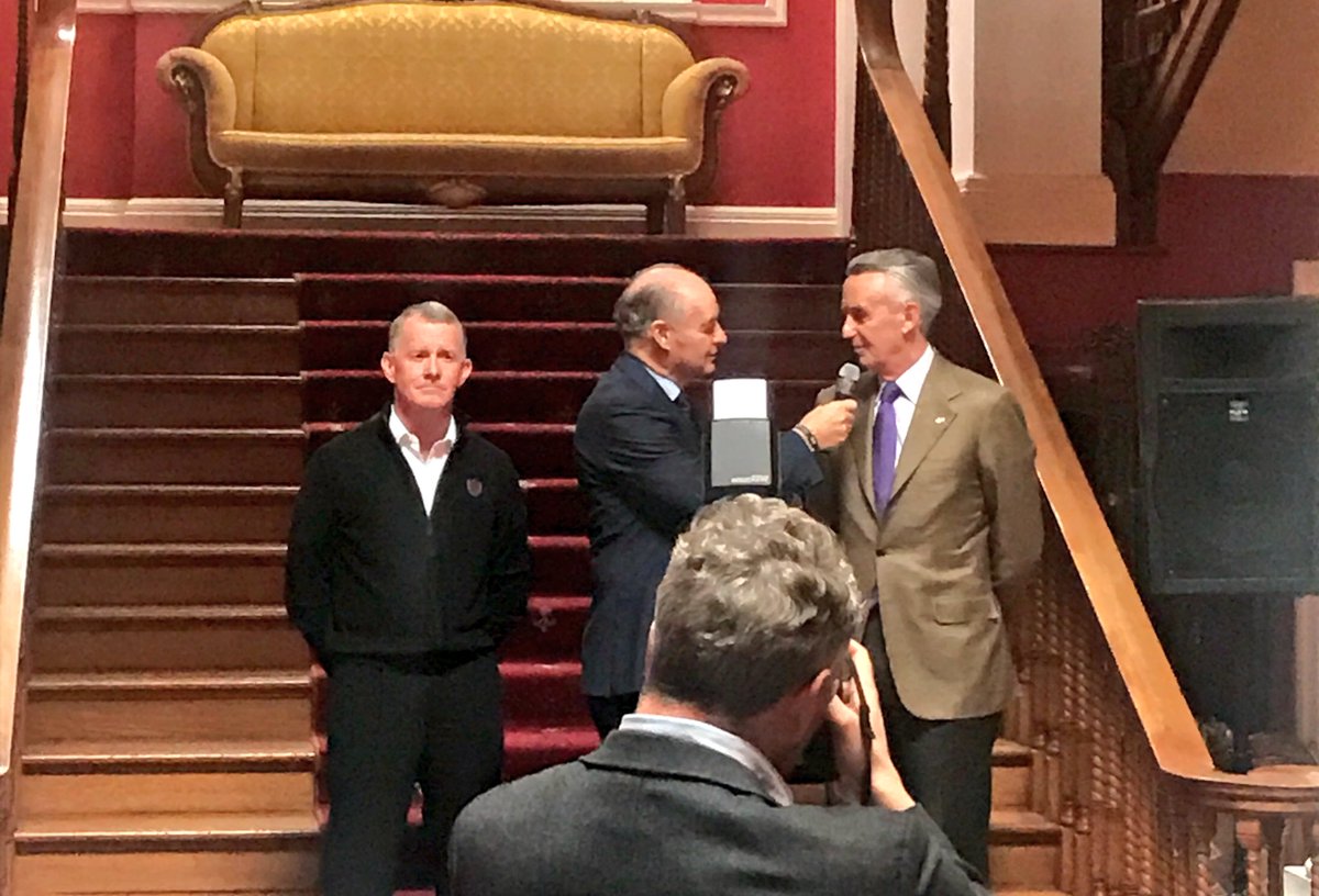 Tamso's tweet image. Jim Bolger &amp;amp; @MichaelKinane are guests of honour at launch of the Flat season starting at @NaasRacecourse this Sunday. Big plans ahead 🏇🏻