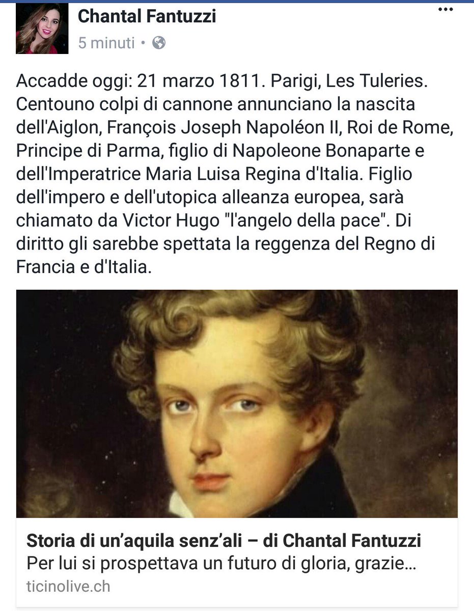 chantalfantuzz5's tweet photo. #Accaddeoggi: #Parigi 101 colpi di cannone festeggiarono la nascita del #RediRoma #NapoleoneII #RoideRome 
https://t.co/kD1MwakS6y https://t.co/eQjyyWk6Fw