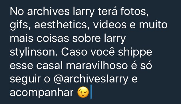 LEIABIOPLS2010's tweet image. Siga @archivesIarry 💙💚
