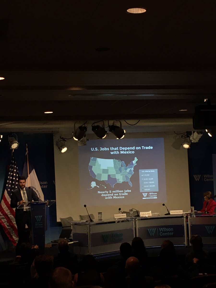 MexicoProgram's tweet photo. Nearly 5 million U.S. jobs depend on trade with Mexico @Chris_E_Wilson #USMXEcon https://t.co/YOSOnP9iMg