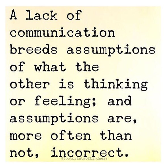footprintsofkin's tweet photo. #communication #assumption https://t.co/R7aDTHN4wR