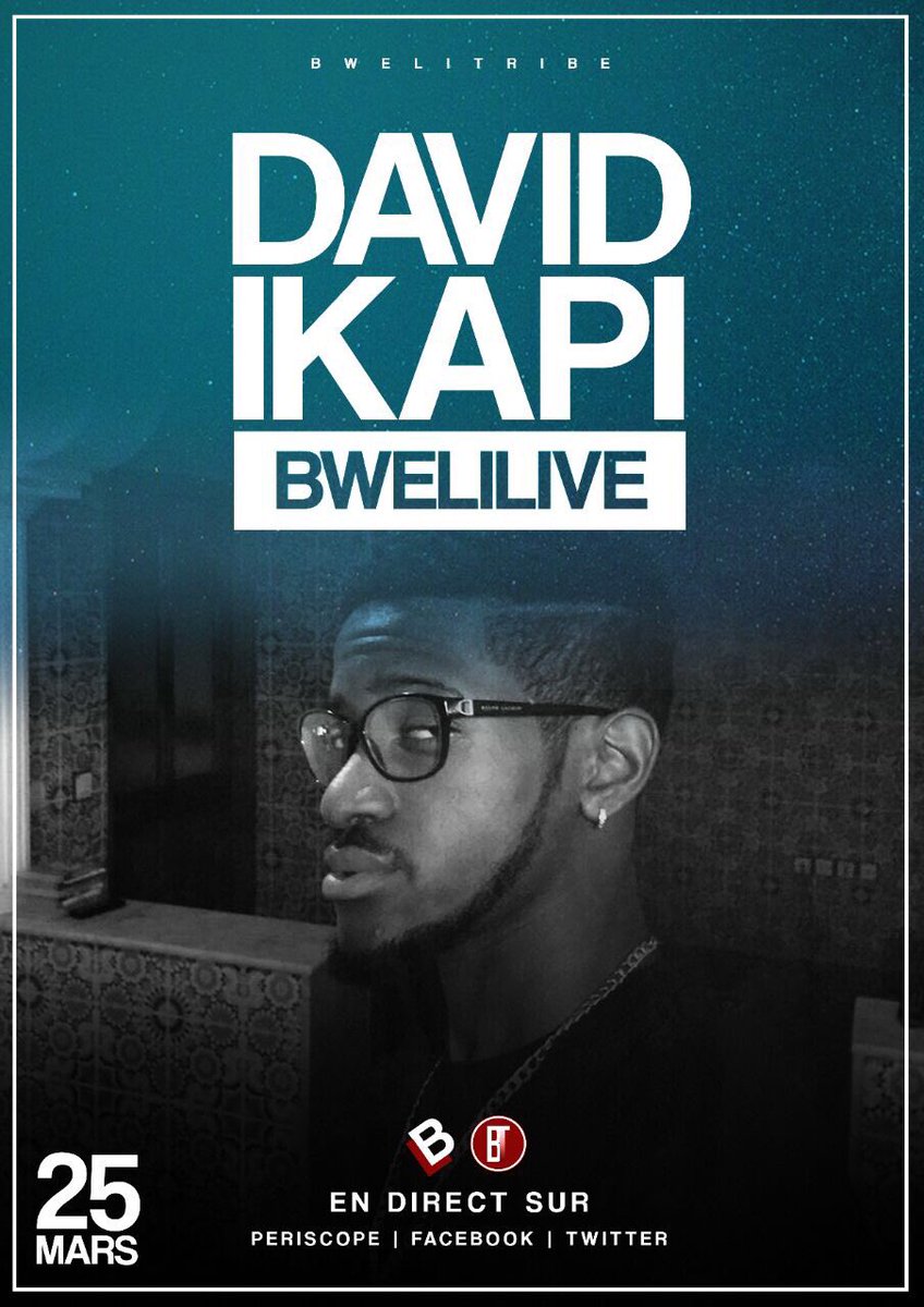 JonNuggets's tweet photo. > @bweli_live < #SaveTheDate #BweliLive #BweliTribe Avec David Ikapi ce 25/03 https://t.co/l6NZ3F7o61