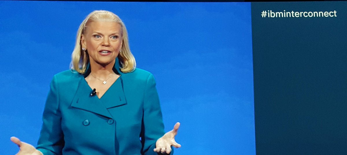 chrisschnabel's tweet photo. @GinniRometty sharing the promise of #Quantumcomputing at #Interconnect #ibmq https://t.co/zr1eqIB6i1