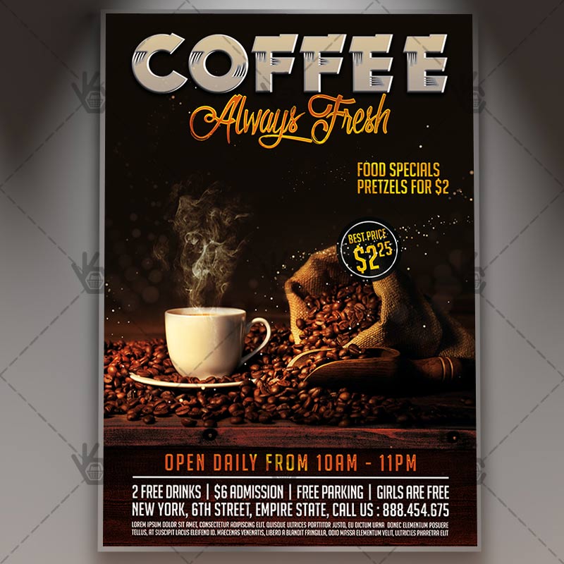 Flyer coffee Free Coffee