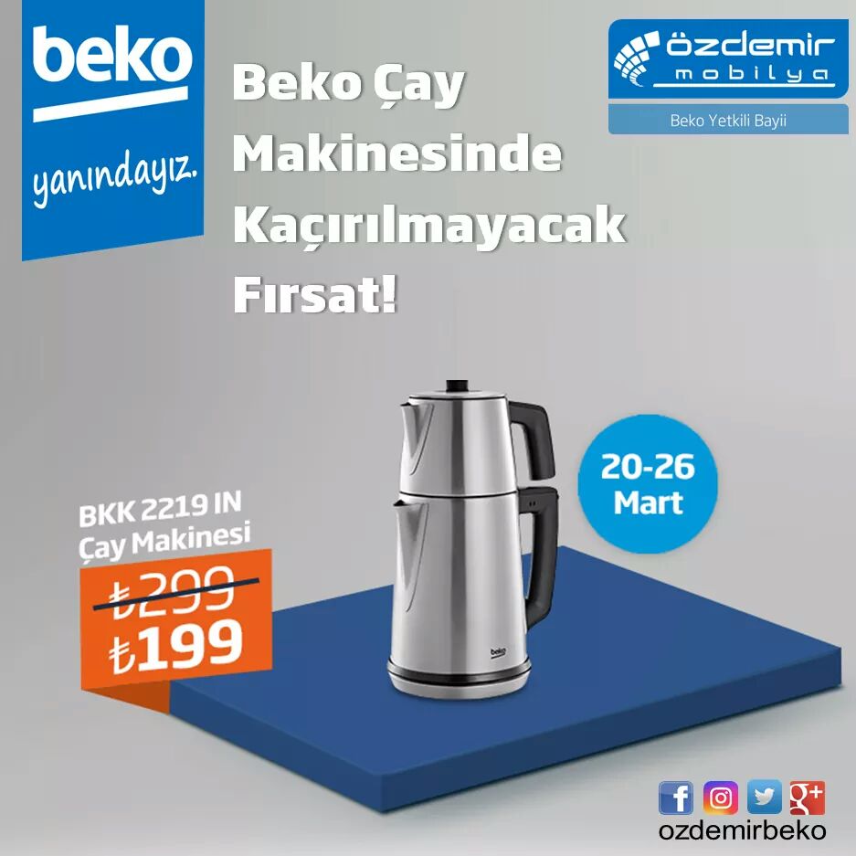özdemir mobilya beko on Twitter &quot;BEKO ÇAY MAKİNESİNDE