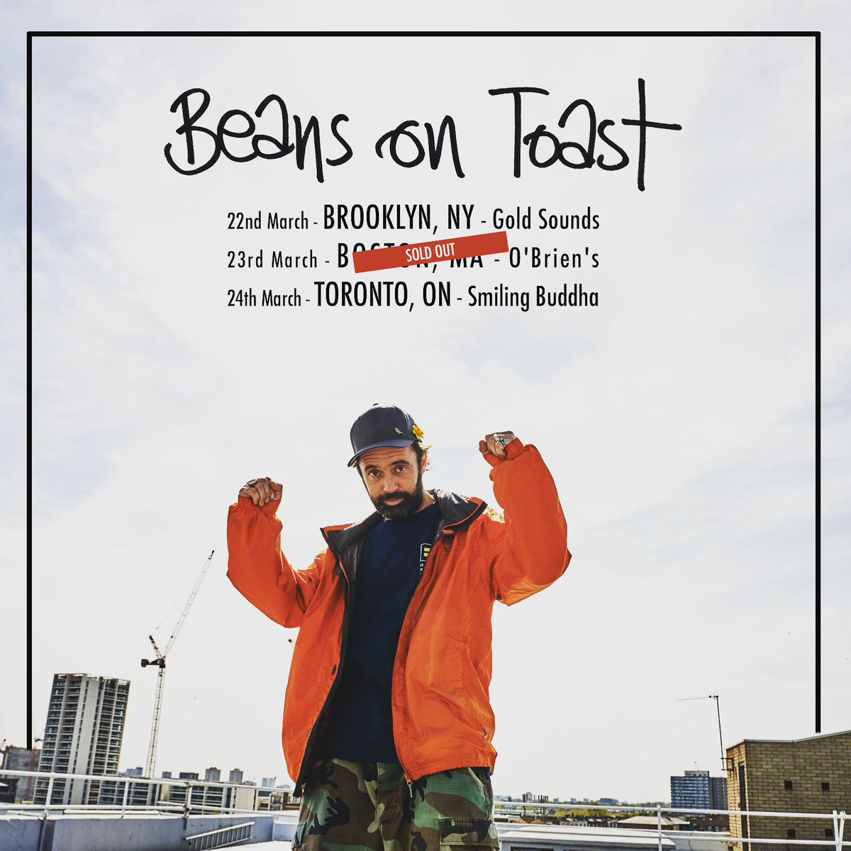 Frank Turner (@frankturner) on Twitter photo Hey Brooklyn / Toronto, get yourself to some <a href="/beanstoast/">Beans on Toast</a> shows this week (Boston sold out already!). You won't regret it! Hey Brooklyn / Toronto, get yourself to some <a href="/beanstoast/">Beans on Toast</a> shows this week (Boston sold out already!). You won't regret it!