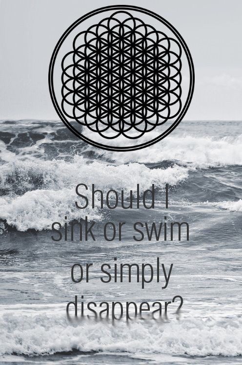 Bmth Quotes On Twitter Should I Sink Or Swim Or Simply