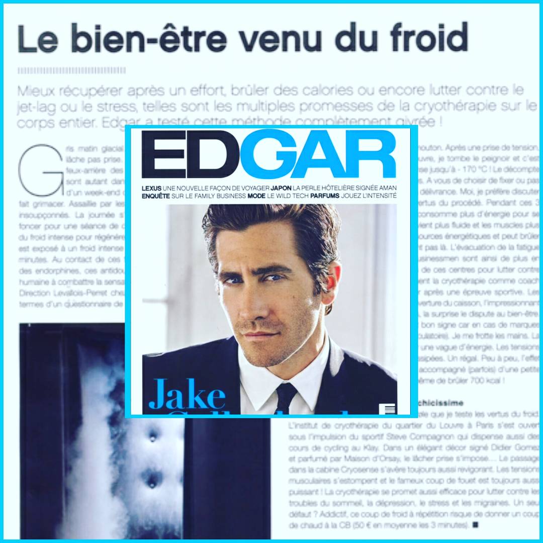 polecryo's tweet photo. "Pøle la cryothérapie chicissime" Merci @edgarmagazine #polecryo #cryotherapie #recuperation #bienetre #edgarmagazine #bestplaceinparis https://t.co/Q6VCpQcYSk