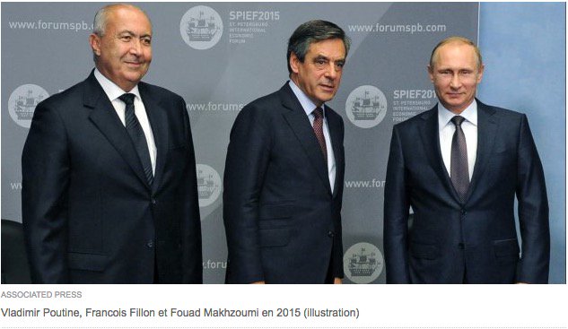 #Fillon, #Makhzoumi et #Poutine en 2015. La photo: