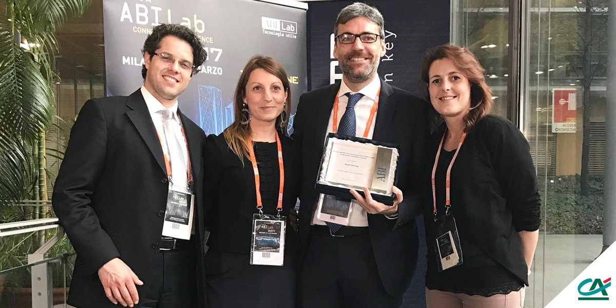 CA_Ita's tweet photo. #CréditAgricole Italia vince il premio #ABI per l’#innovazione 2017, grazie a #BankMeApp, l’app che aiuta i ragazzi a gestire i risparmi. https://t.co/W5lSjagjet