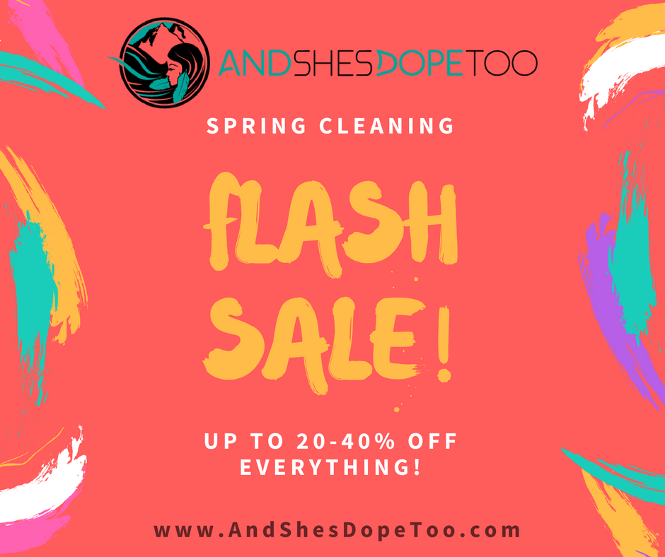 Take advantage of our Spring Cleaning SALE as we prepare for our new Spring/Summer 2017 line coming soon! #shoplocal #AndShesDopeToo #ASDT