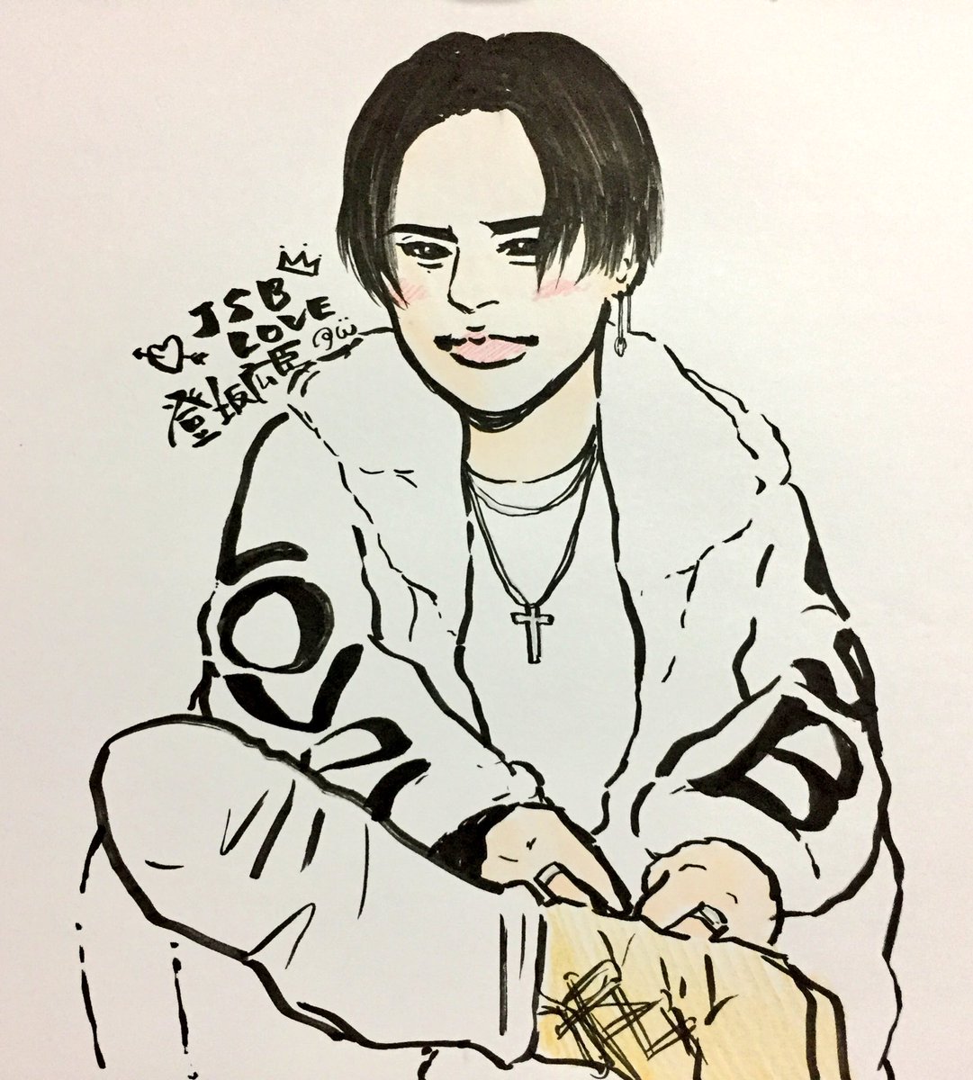 ぴぃまん Auf Twitter J S B Love おみちゃん 三代目イラスト 良いと思ったらrt 登坂広臣