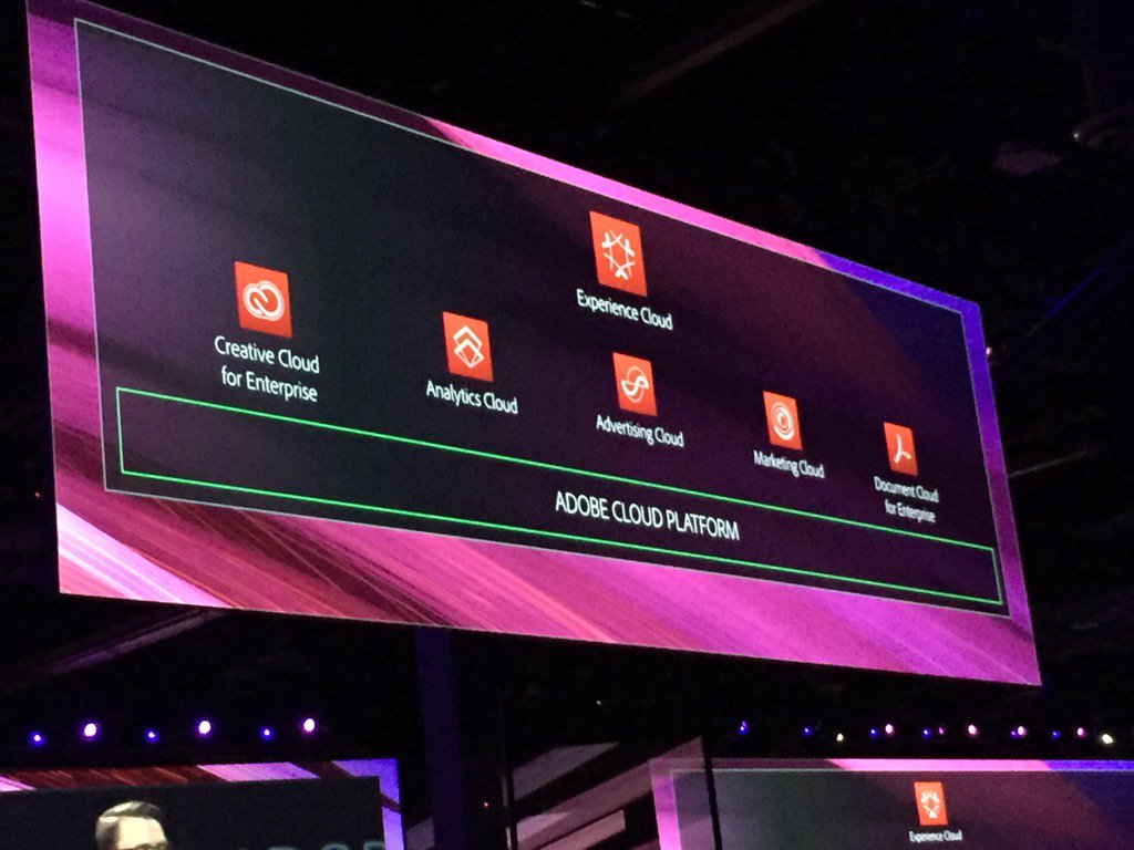 Whalebone23's tweet photo. This is big!!! New clouds are born #adobesummit #experiencecloud - better ways to tackle experiences as a business https://t.co/LPtUw1VOx3