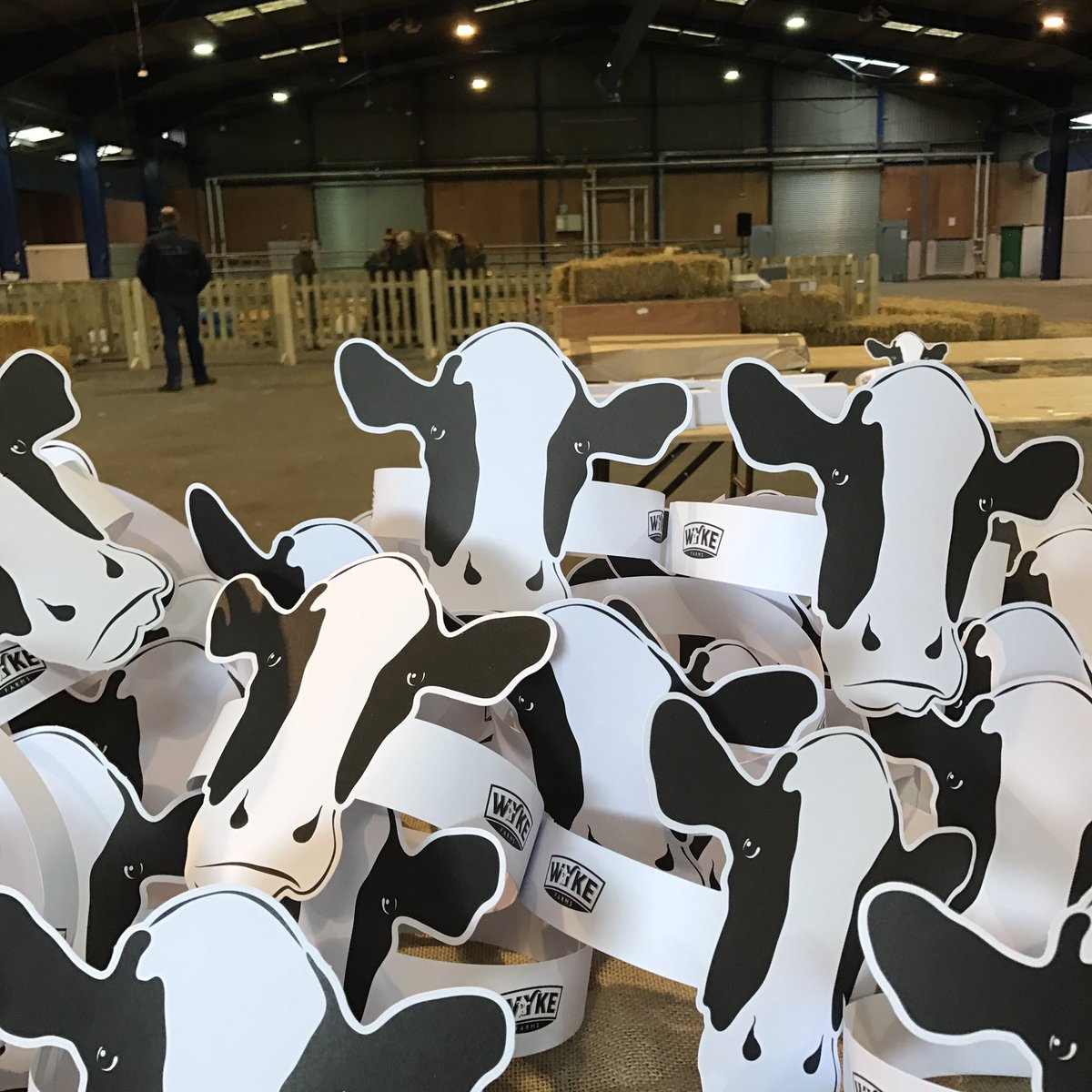 Lots of <a href="/wykefarms/">Wyke Farms</a> hats ready for Field to Food Learning Day!