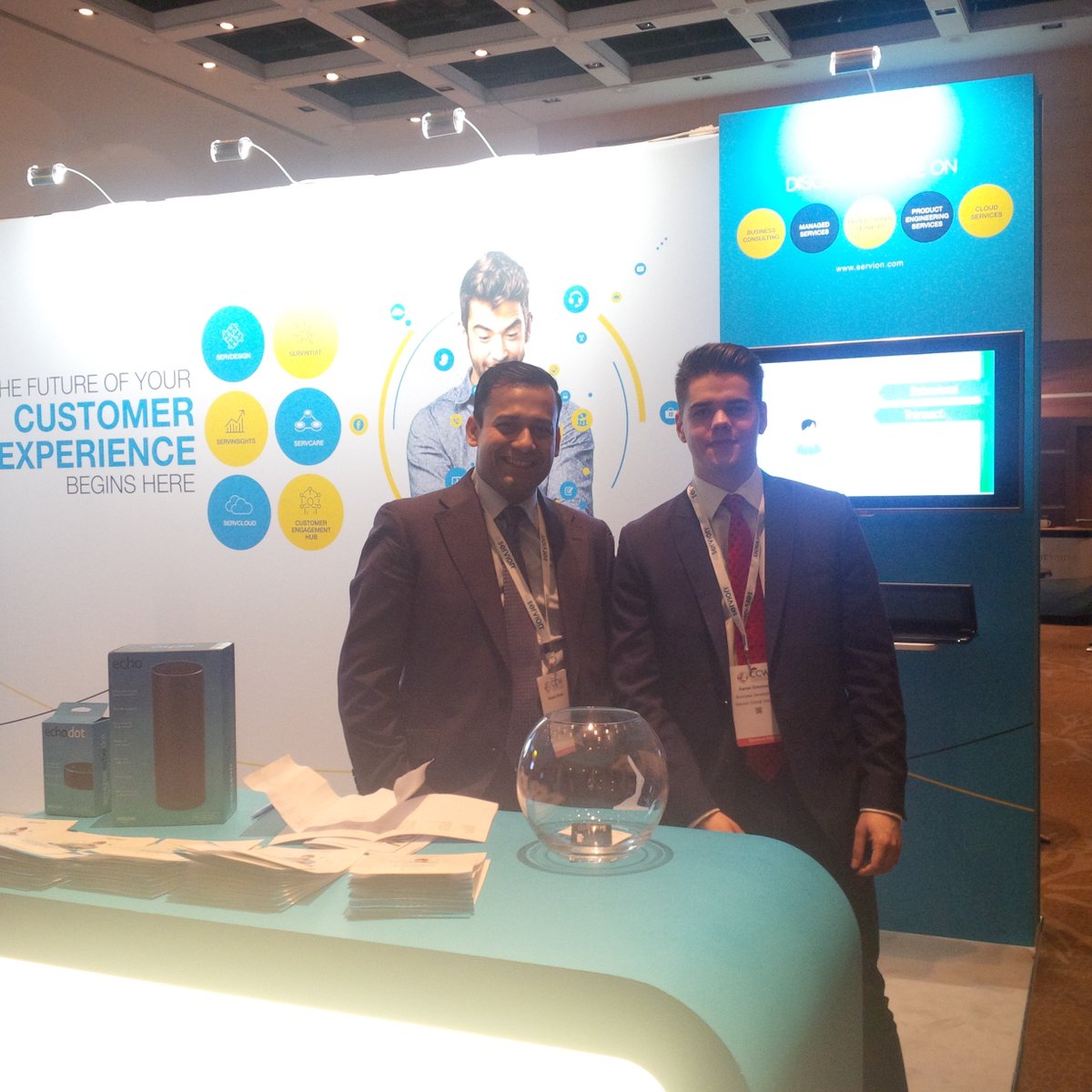 JAMSTech's tweet image. Interesting day at #CCW event @CCW_Digital. Visit us @Servion to learn how you can optimise business using your data