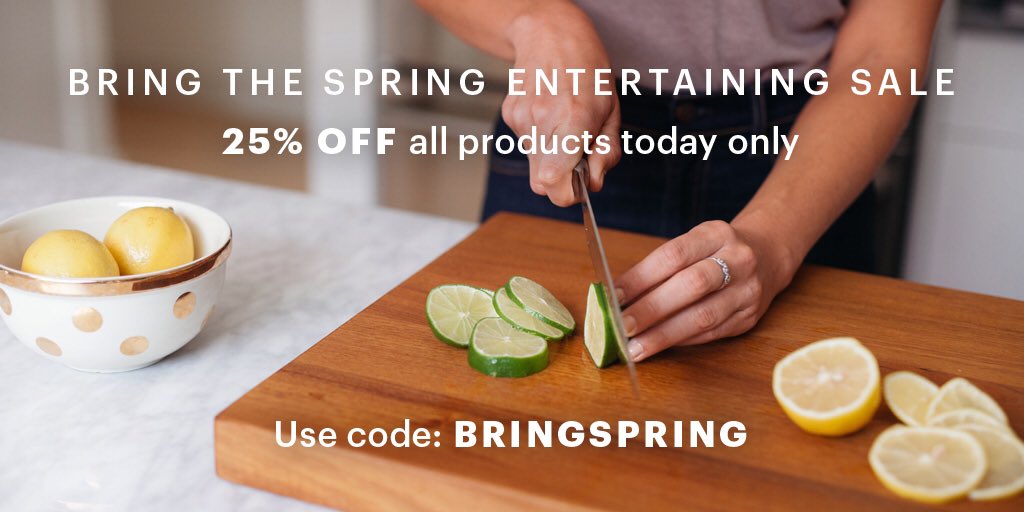 Today only - 25% off EVERYTHING on our site to celebrate the fact that spring is here! Use the code: BRINGSPRING --> newly.com