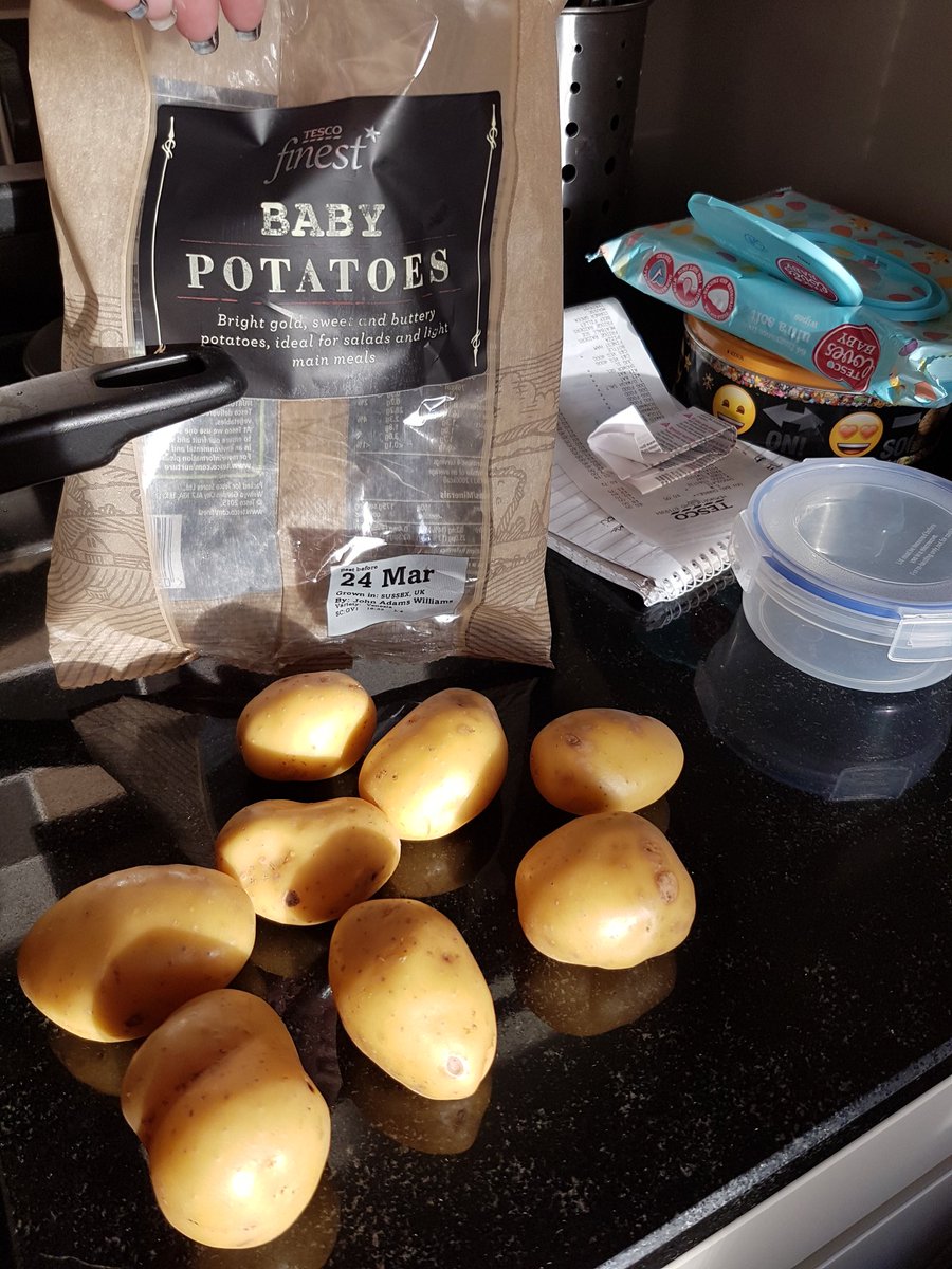 kerrydams's tweet photo. @tesco appalled at Tesco Finest potatoes quality. Half of the bag eaten by critters!! https://t.co/rtOMw96B3s