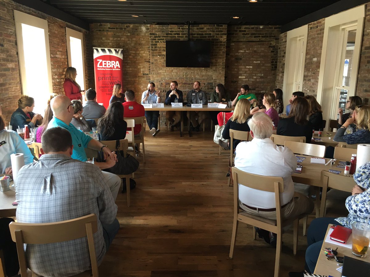 ReliaOnTheHill's tweet photo. "You need to meet the client where they are." ~@BrandonSCrist. Six freelancer panelists at @pmabg  today. #pmabg https://t.co/4SYzRYrRvR