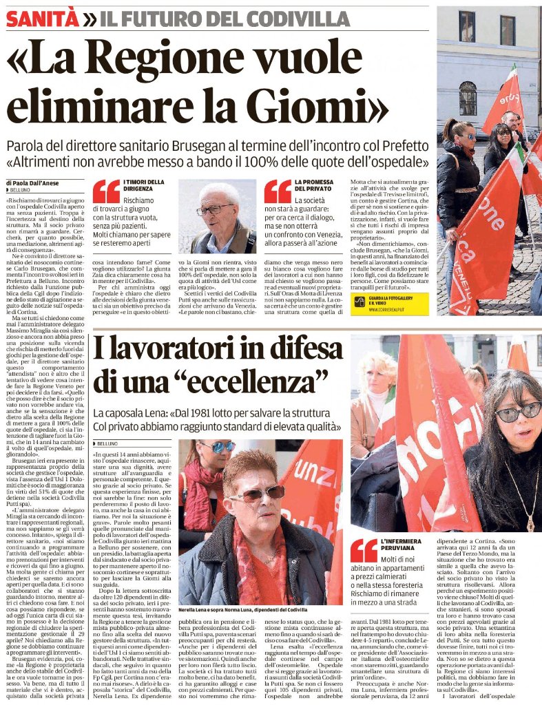 andrea_fiocco70's tweet photo. @cgil_fpBelluno in prefettura x #Codivilla #sempresulpezzo https://t.co/XFzRGfCjhv