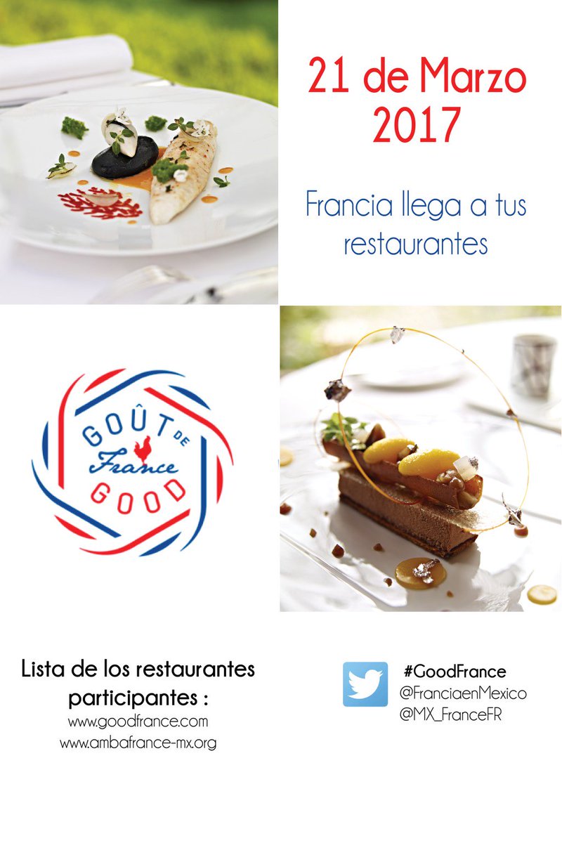 gustobuenvivir's tweet photo. Goût de / Good France regresa hoy a México por tercer año consecutivo, más de 2 000 chefs… https://t.co/KHhWpmkvqN https://t.co/JNmX3oqxpr