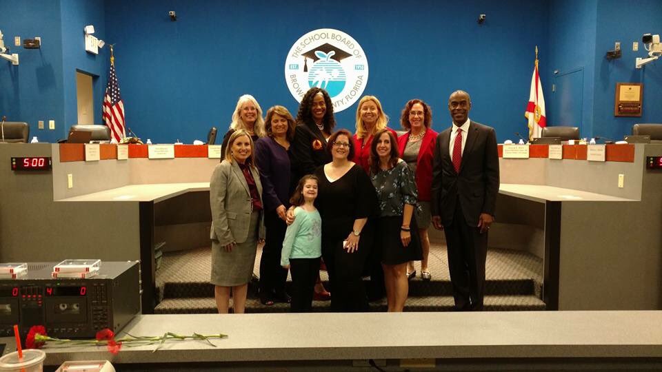 TamaracElem's tweet photo. Olivia Burka and her mom address @RobertwRuncie and the @browardschools School Board on Osteogenesis Imperfecta. Very brave young lady! https://t.co/LqRR2BUH9I