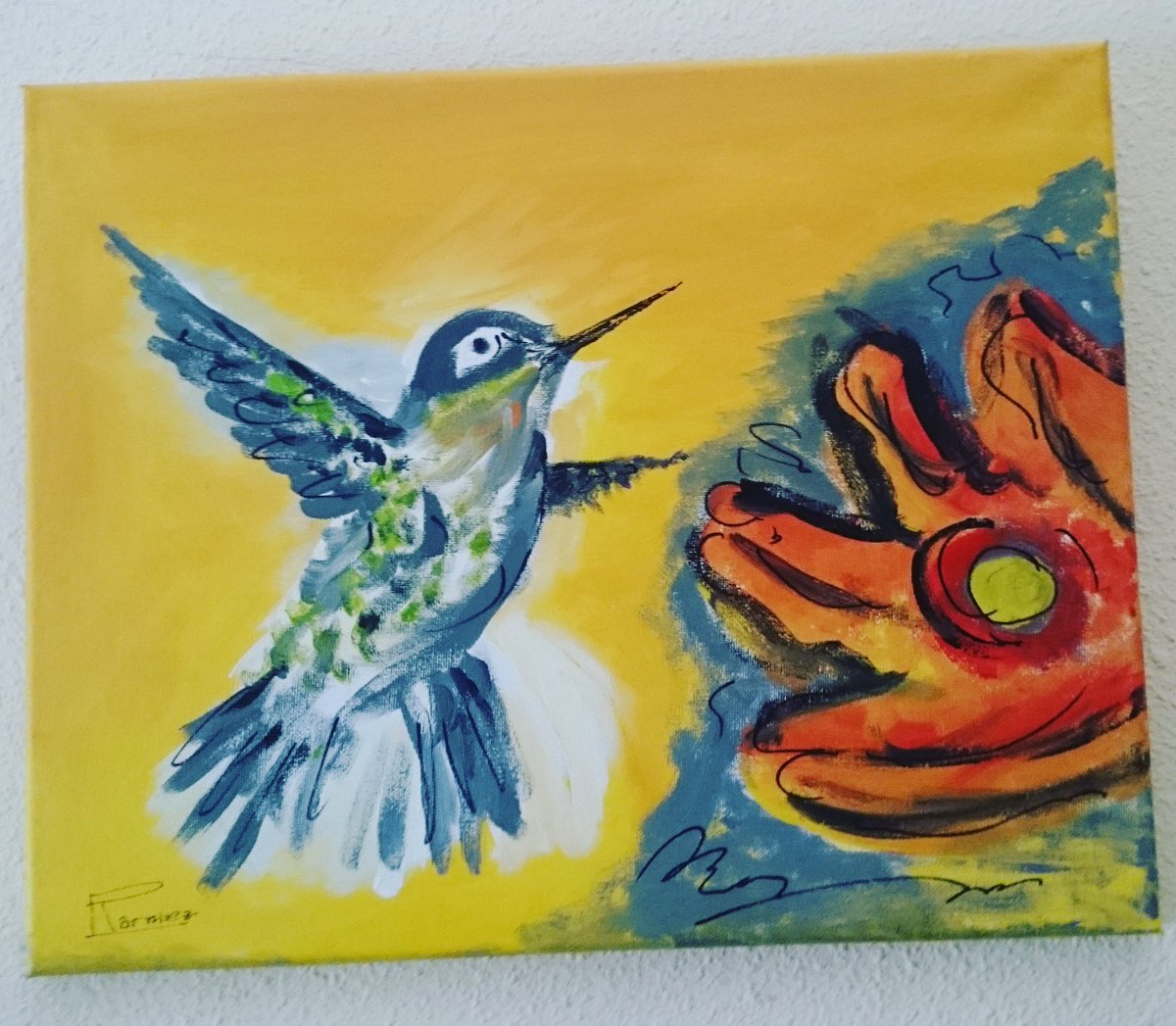 elbauldeemily's tweet photo. Feliz primavera!!! 
#regalo #cuadros #cuadro #oleo #cuadrosalacarta #primavera #pajaro #flor #regalosoriginales https://t.co/3NWHQ4mM9S