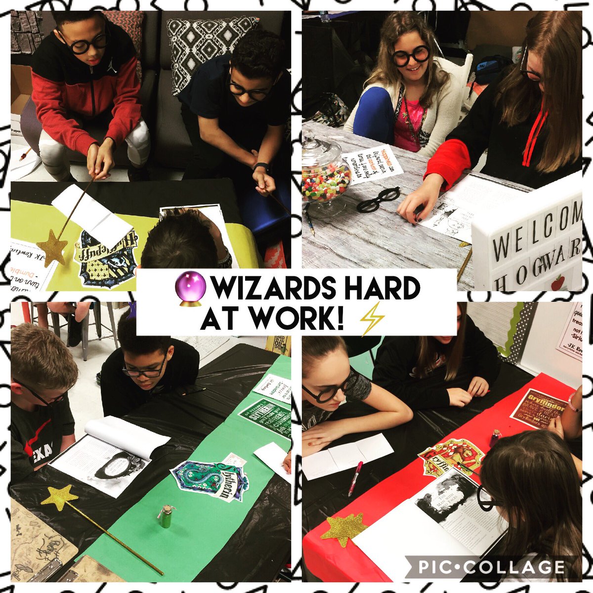 ChristyGoff19's tweet photo. These @ParkwoodHill wizards are working hard analyzing the text!โก๏ธ๐ฎ๐โจ #harrypotterintheclassroom #wizardsatwork @KISDFoundation https://t.co/TbTQwxfHzu