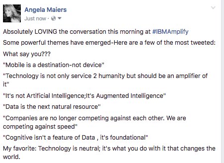 HutterLindsay's tweet photo. Data is the next natural resource? Affirms @DMA_USA's rebrand as the Data &amp; Marketing Association!  #IBMAmplify https://t.co/miE7JJW5GU https://t.co/Ia8CuAm6Xz