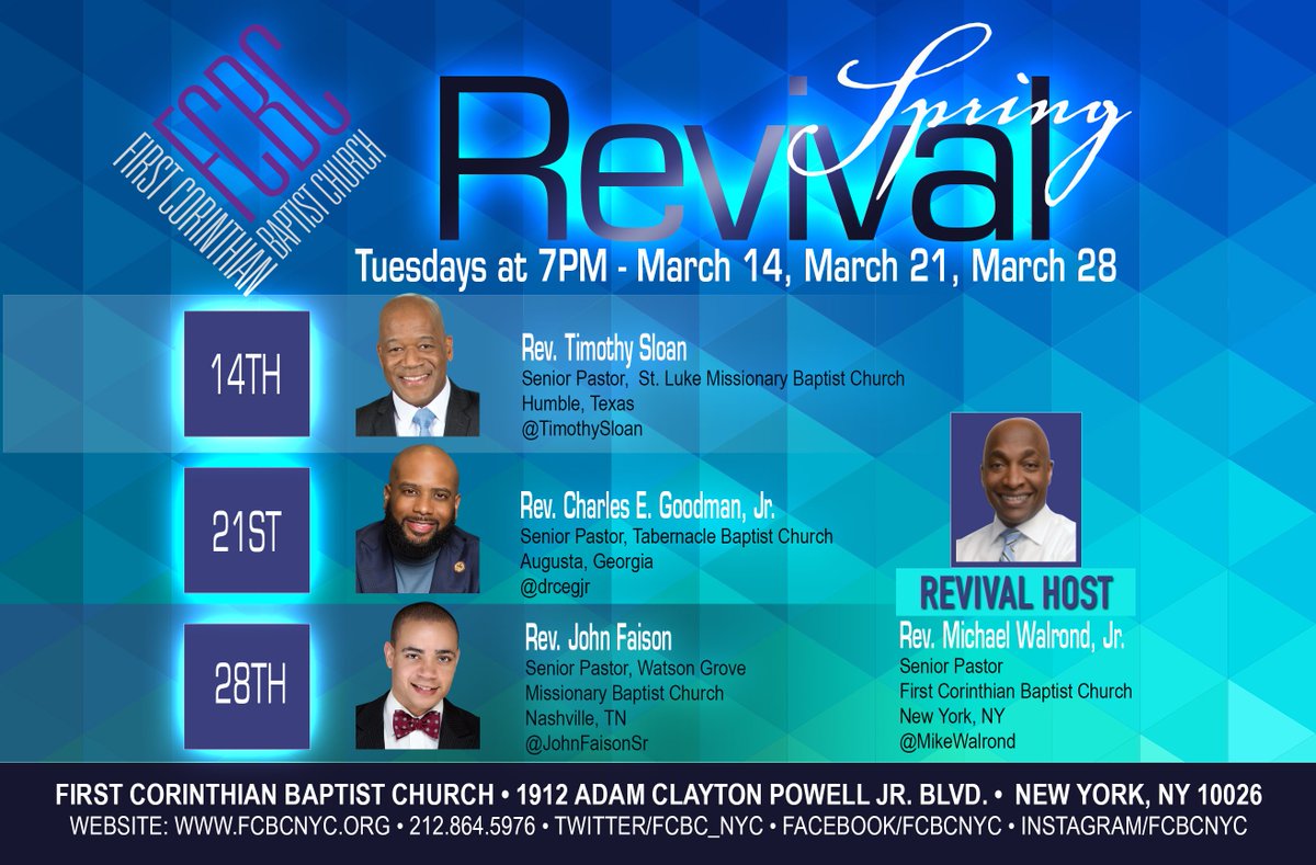 FCBCNYC's tweet image. #Tonight: It's going down. Our #SpringRevival is here and we're ready for a word. 
facebook.com/events/1336230…