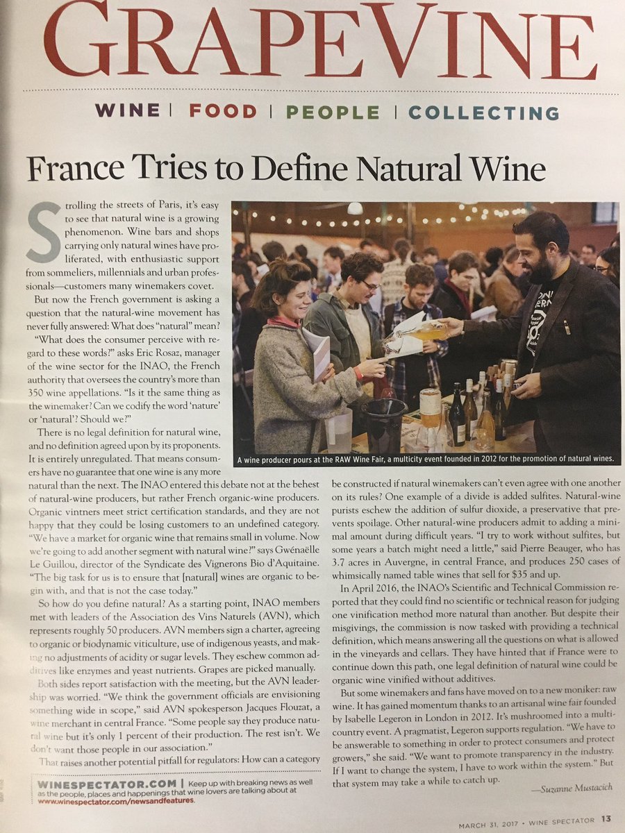 Latest <a href="/WineSpectator/">Wine Spectator</a> tries to define #NaturalWine #RealWine #Revolution read: winespectator.com/webfeature/sho…