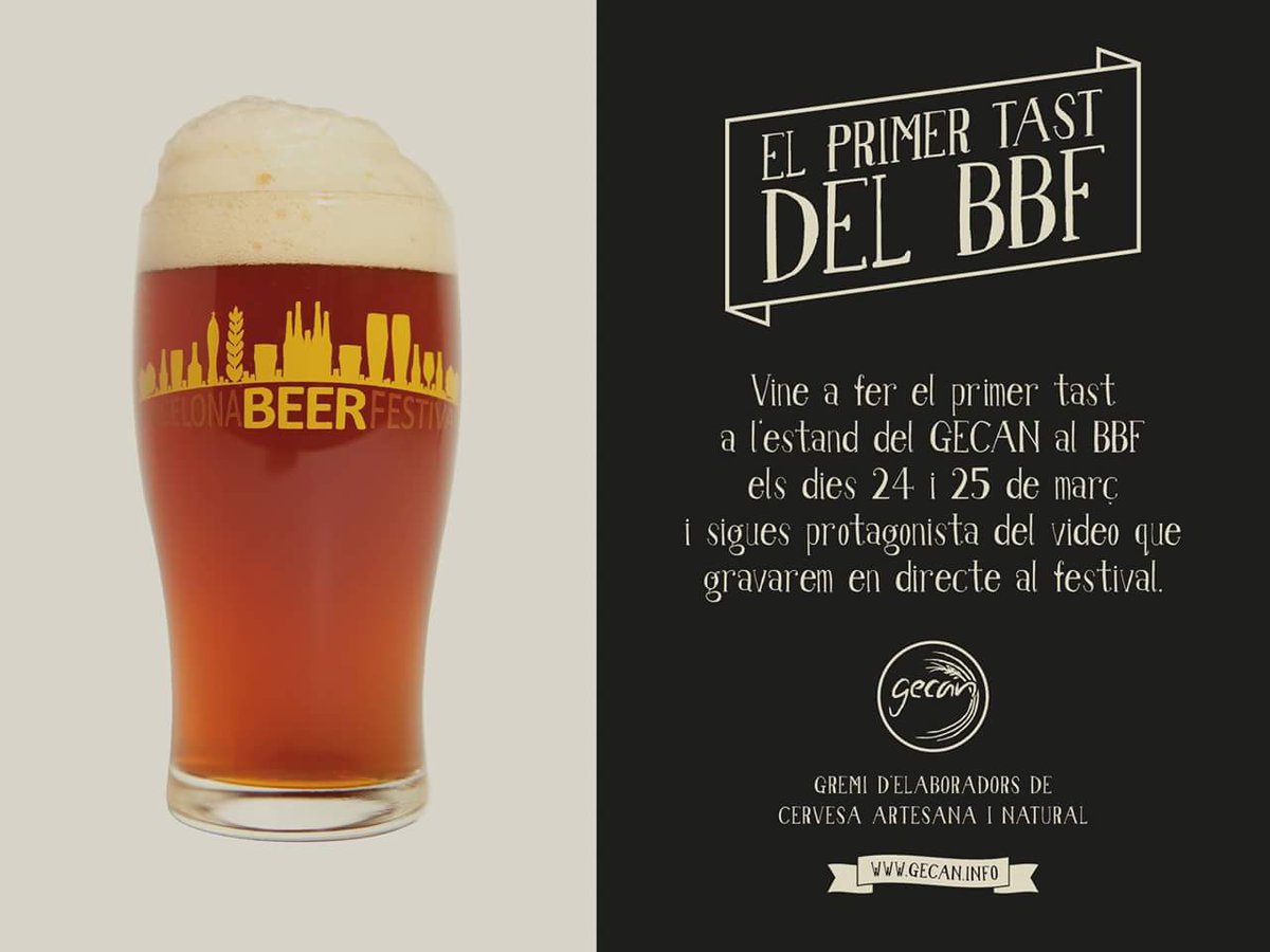 Dissabte a les 18.00h CatIpa a l.stand del GECAN. <a href="/ausesken/">Cerveses Ausesken</a>. <a href="/gecanbeer/">Gecan</a> <a href="/BcnBeerFest/">Barcelona Beer Festival</a>. Us hi esperem!!!