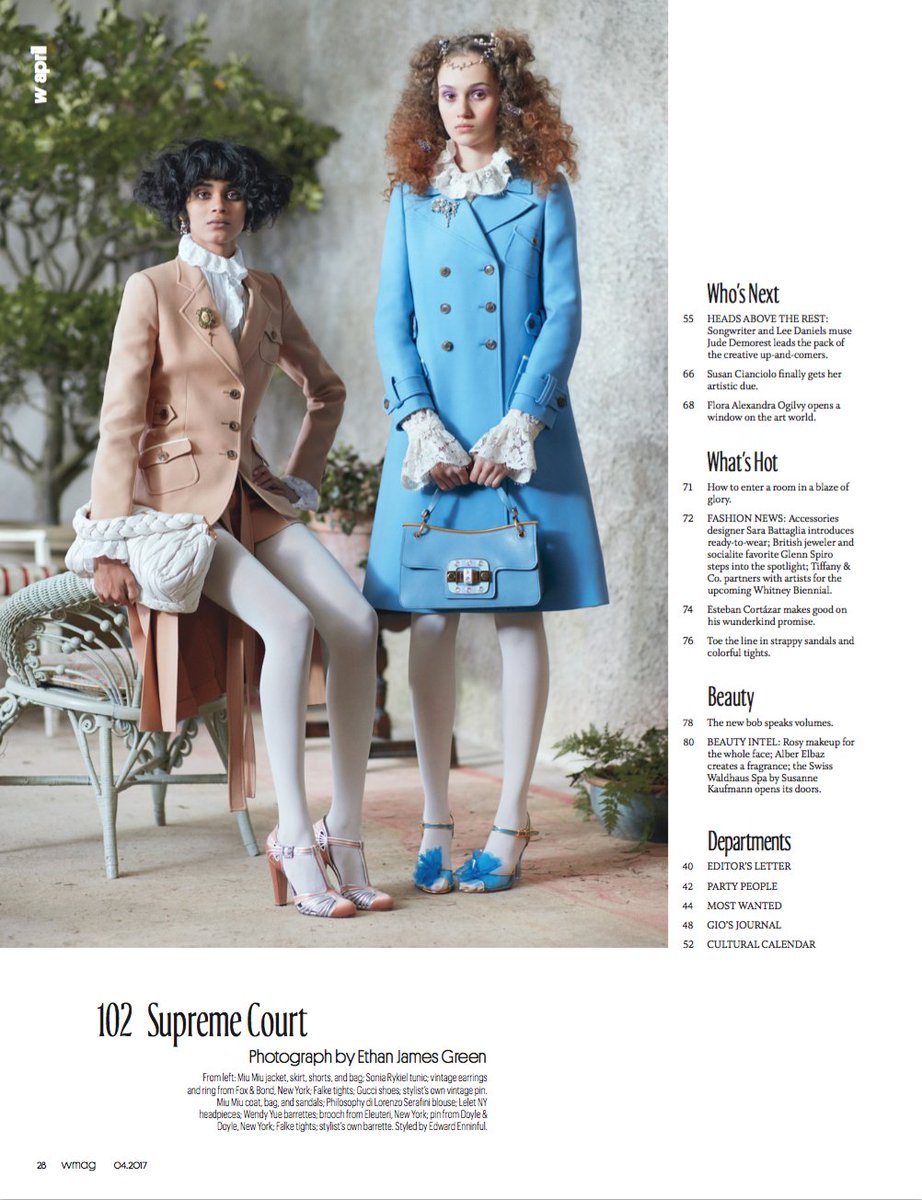 foxandbond's tweet photo. So proud to be included in the April issue of @wmag W. 
Supreme Court celebrates Modeling's New Faces: Diverse, Inclusive, and Empowered. https://t.co/b1GOHK2OHW