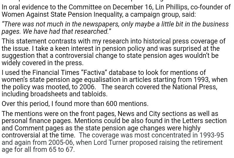 pensionmonkey's tweet photo. @INorBY2020 @TheMehOffice Jo Cumbo submitted evidence to the Work &amp; Pensions Select Committee. 600 references between 1993 and 2006 https://t.co/2jArkQcwek