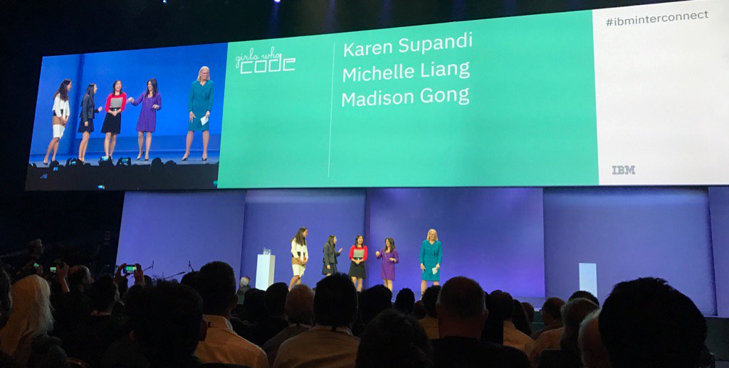 coastw's tweet photo. The future! thanks to @GirlsWhoCode #IBMInterConnnect https://t.co/LflwgEgEDT