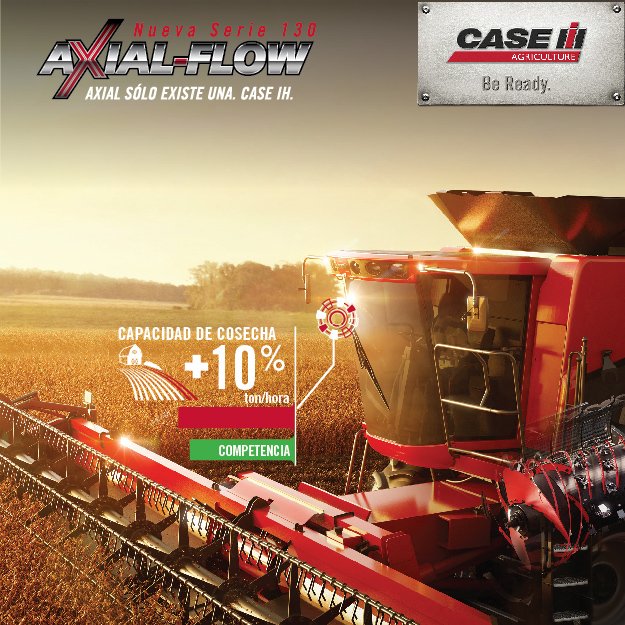 CaseIHArg's tweet photo. #CaseIH #AxialFlow130 #EfficientPower
¡La nueva línea de cosechadoras trabaja en cualquier condición climática! https://t.co/X7BS6olMcL https://t.co/KYt8Z2mhls