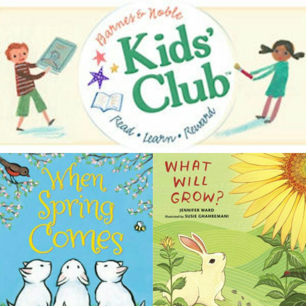 BNNatomas's tweet photo. #Spring is here! #TODAY at 11am at #BNStorytime we'll #read #WhenSpringComes by #KevinHenkes and #WhatWillGrow? by #JenniferWard. https://t.co/h9oZ3W4653